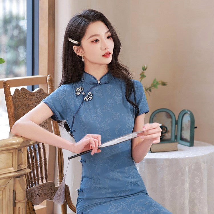 Blue Cheongsam & Qipao | Shop Blue Chinese Dresses Blue Cheongsam & Qipao | Shop Blue Chinese Dresses