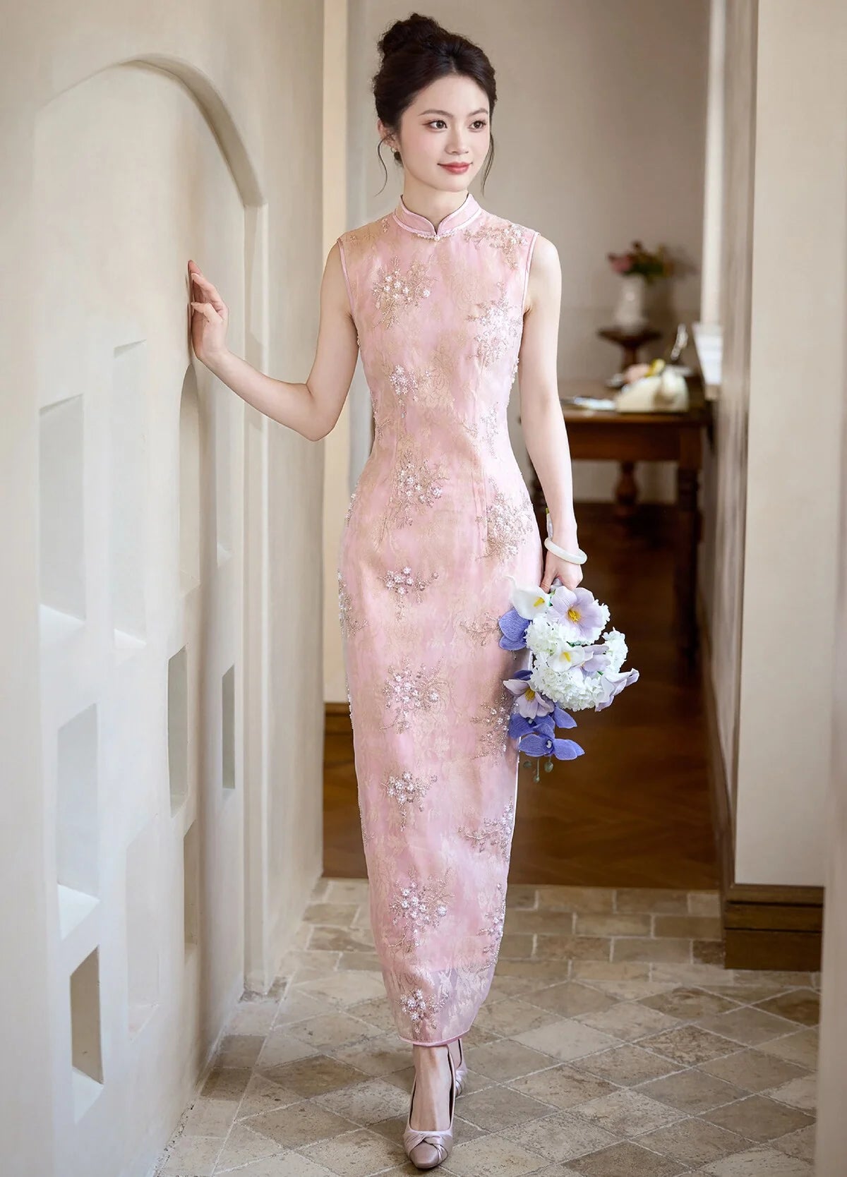 qipao long dress Chinese Qipao dress, modern Qipao dress, Modern Cheongsam dress Beth&Brian Qipao