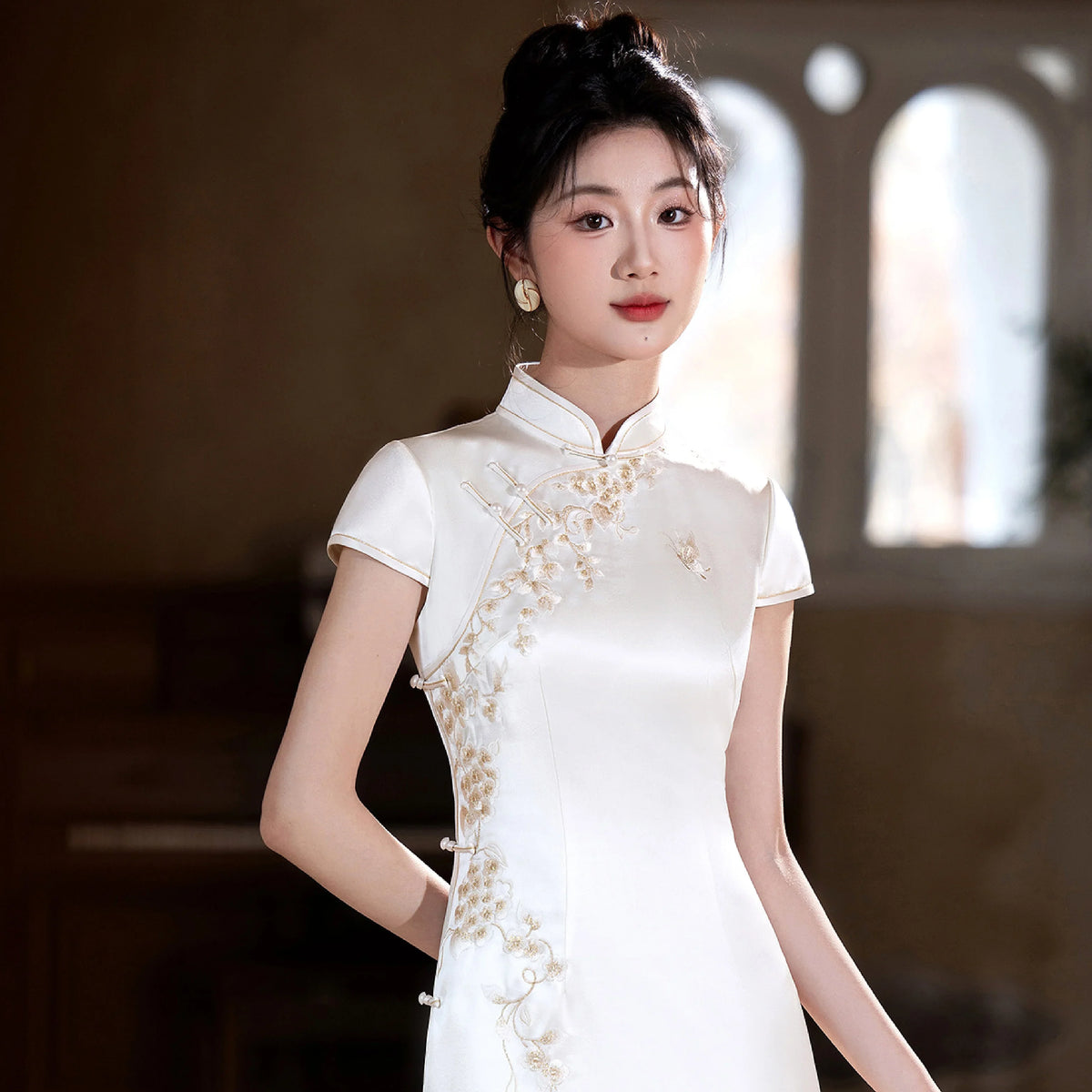 Short Sleeves Qipao & Cheongsam Dresses Short Sleeves Qipao & Cheongsam Dresses