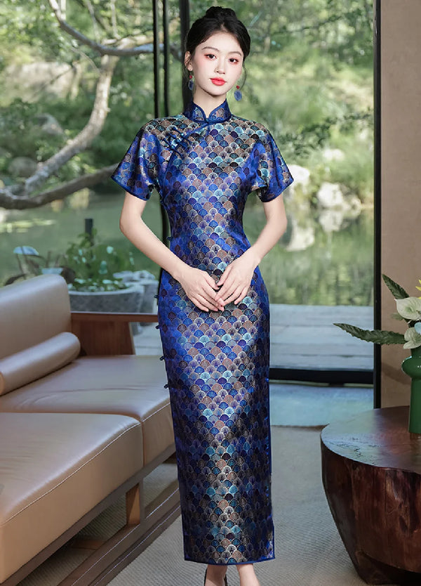 Blue Cheongsam & Qipao