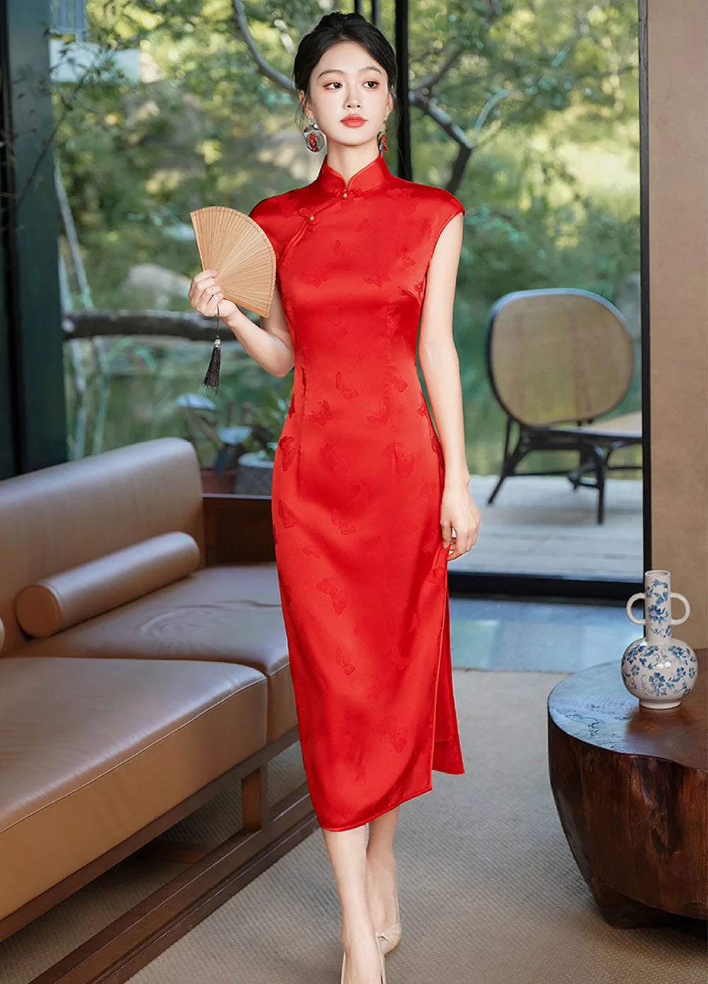 Modern Red Qipao